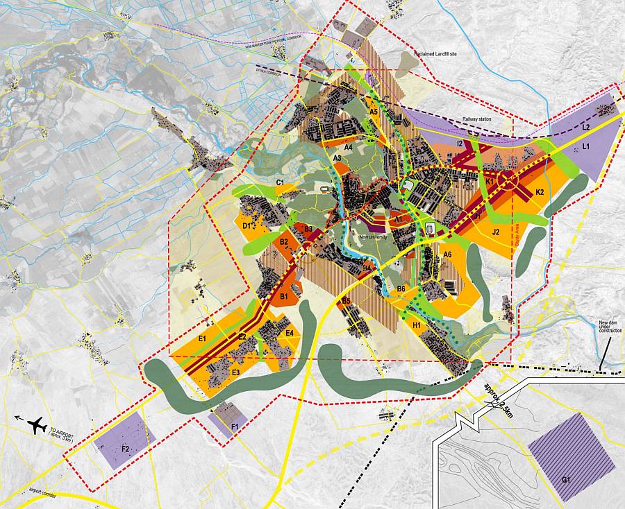 Master plan of the city Khanaquin, Iraq