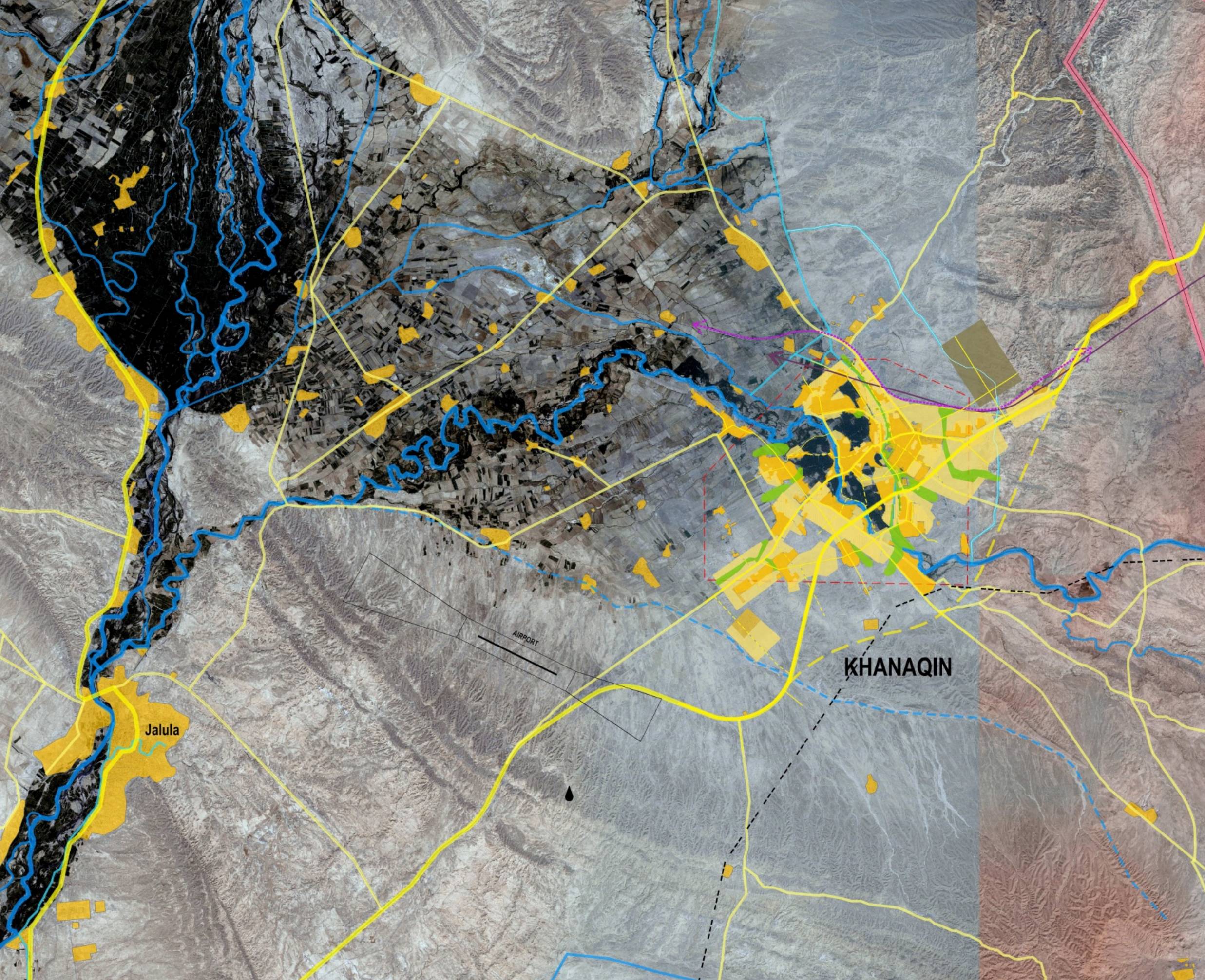 Master plan of the city Khanaquin, Iraq
